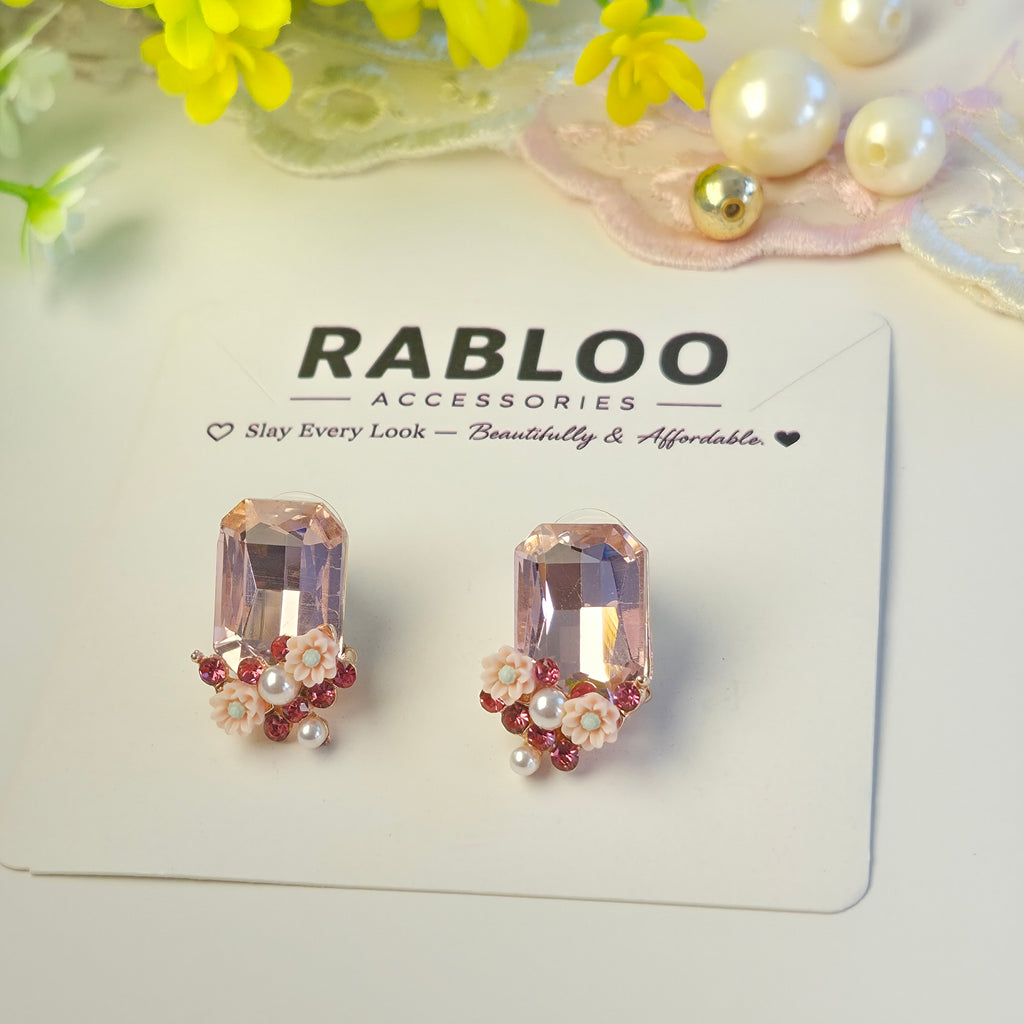 Pink Petal Señorita Studs
