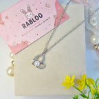 Two Souls Pearl Heart Necklace