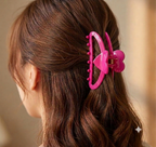 Hot Pink Hold My Heart ClawClip