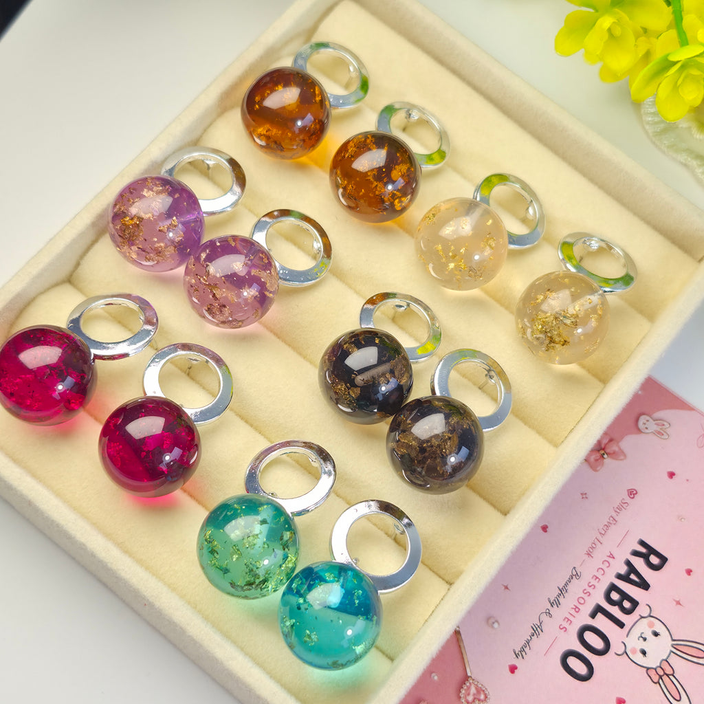 Magenta Aura Studs