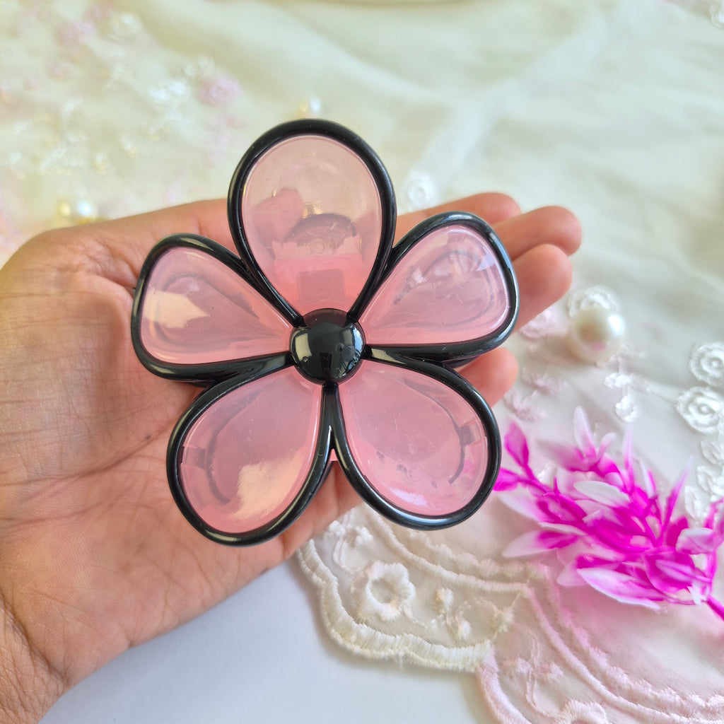 Noir Frame Jelly Rose Claw Clip