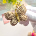 Nuts brown Flutter Butterfly Clips