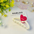 Ivory Hold My Heart  Claw Clip