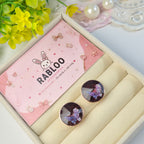Amethyst Tinker Bell Studs