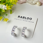 Silver Endless Sparkle Hoops