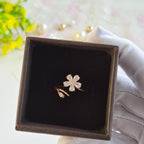 Diamond Ice Bloom Adjustable Rings