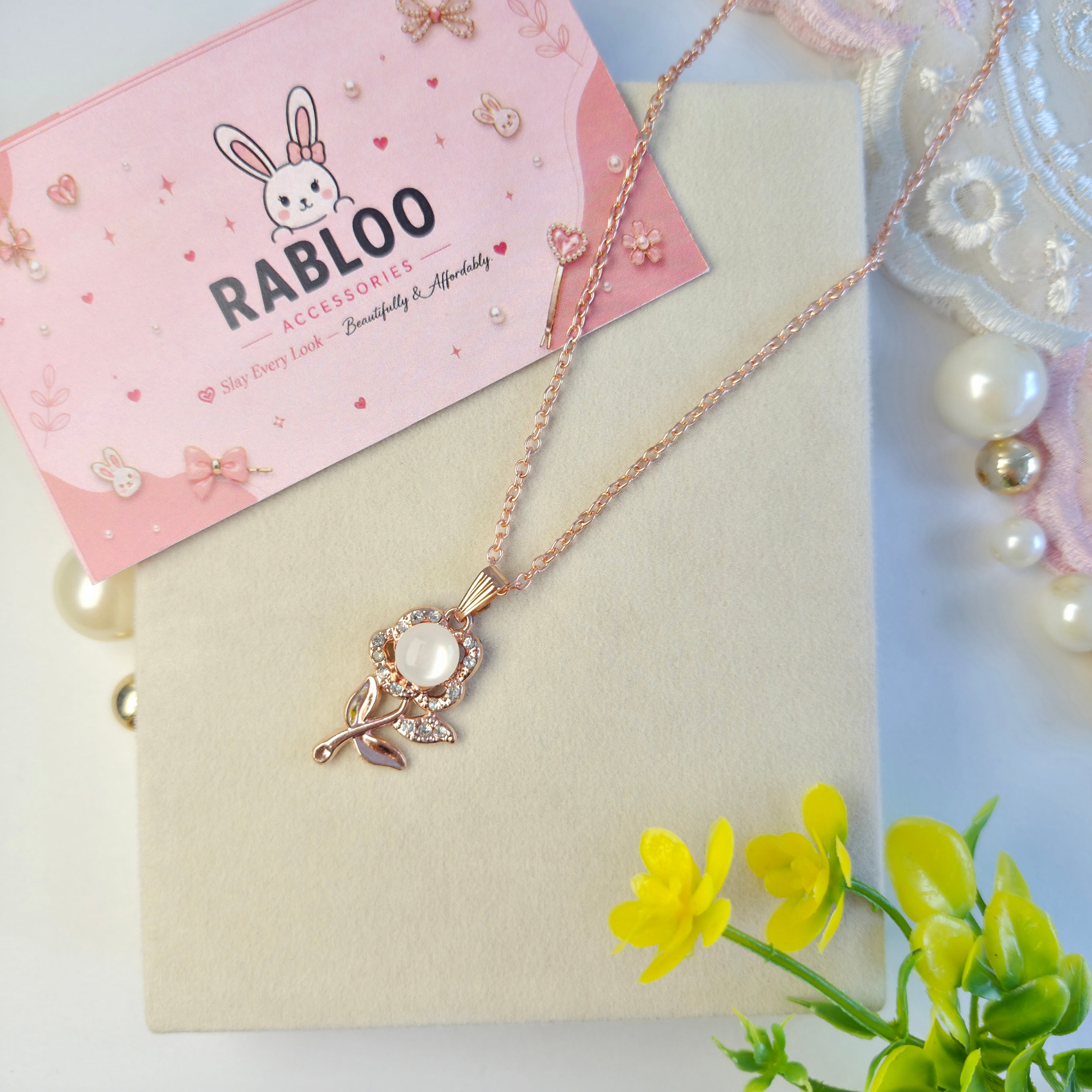 Blooming Love Rose Pendant