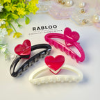 Ivory Hold My Heart  Claw Clip