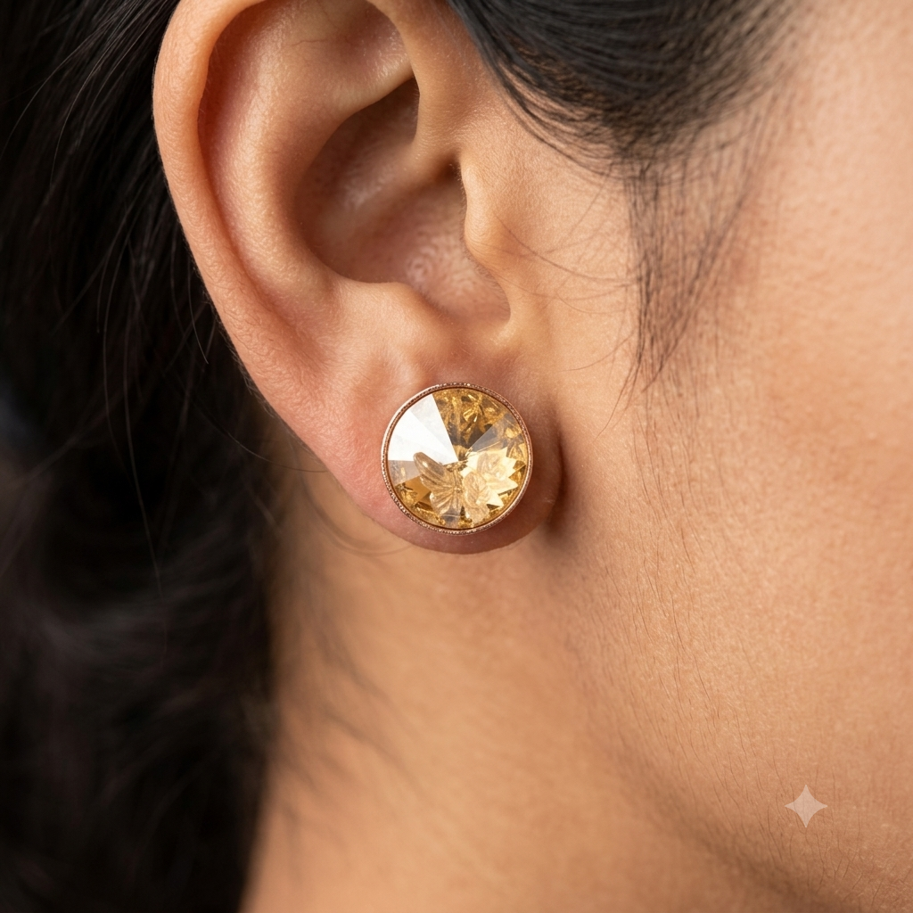 Golden Sunshine Tinker Bell Studs