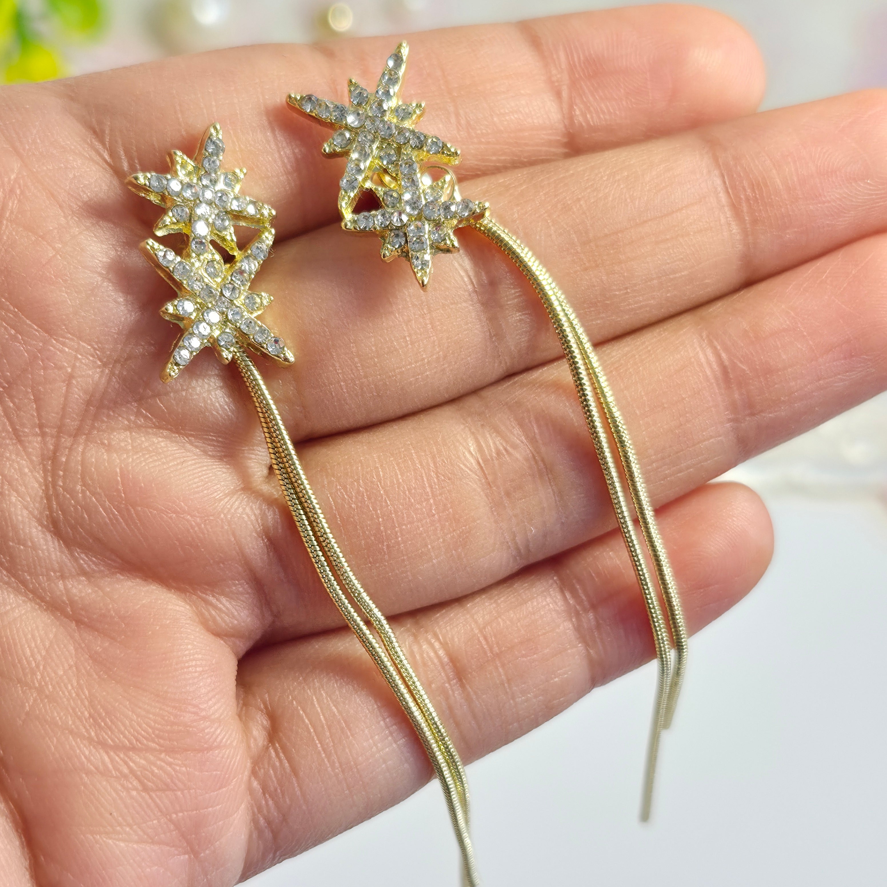 Starburst Convertible Chain Earrings