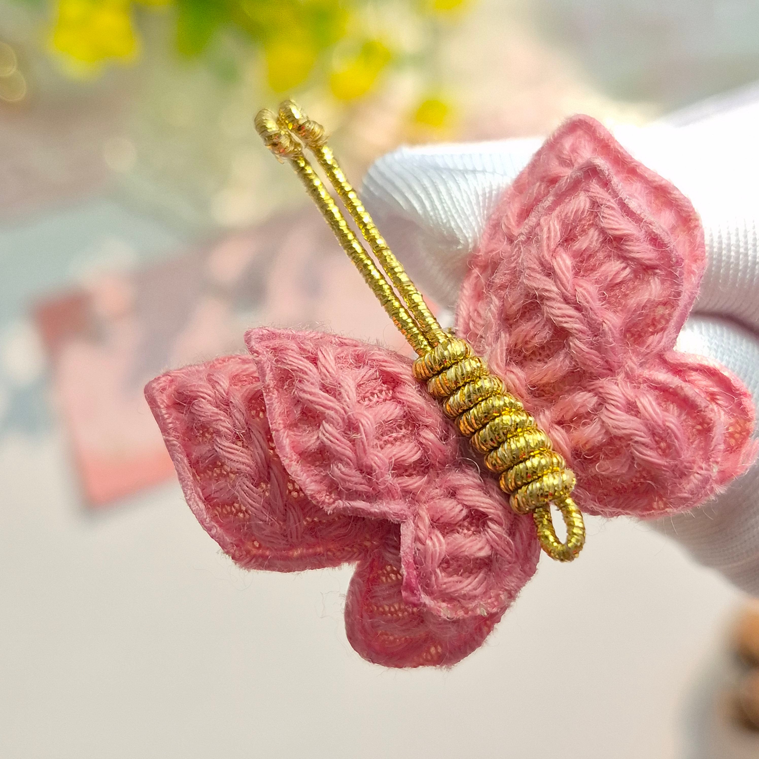Watermelon Flutter Butterfly Clips
