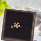 Honey Champagne Bloom Adjustable rings