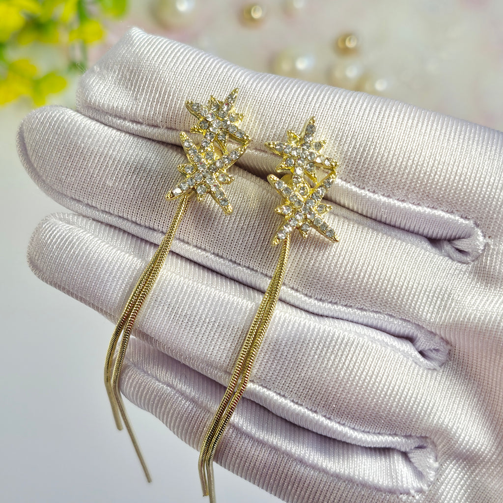 Starburst Convertible Chain Earrings