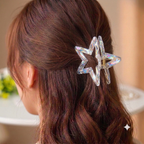 Crystal Aurora Sparkle Star Clip