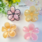 Apricot Glow Jelly Bloom Claw Clip
